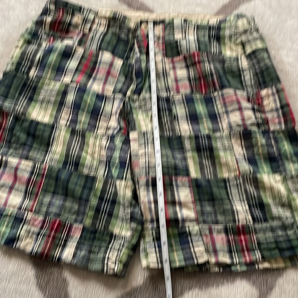 Red Camel Madras Plaid Bermuda Shirts Size 34, 100% Cotton, Vintage Quality Sewn - Picture 9 of 16